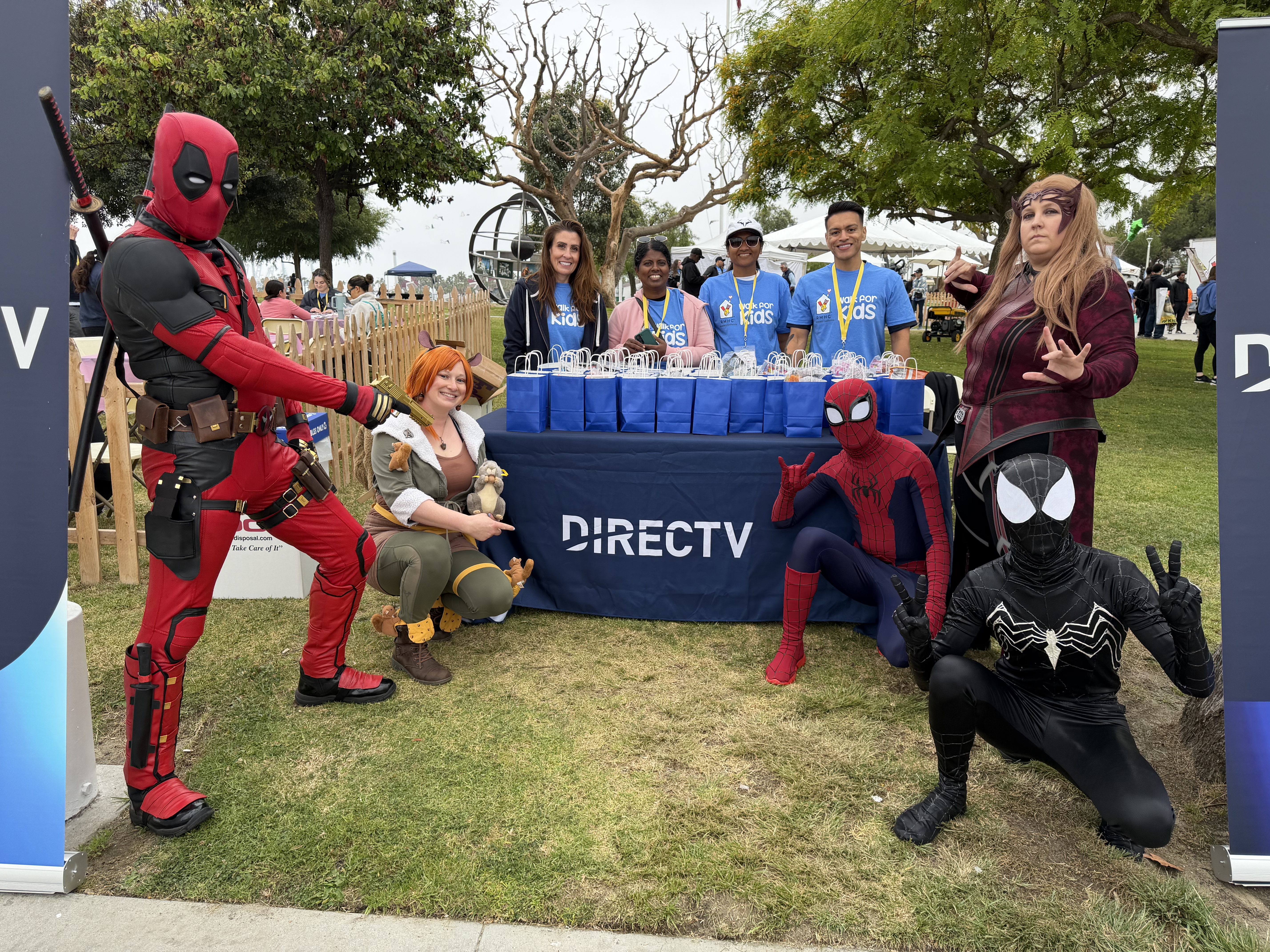 Team DIRECTV w Superheroes at RMHC LB Walk for Kids.jpg