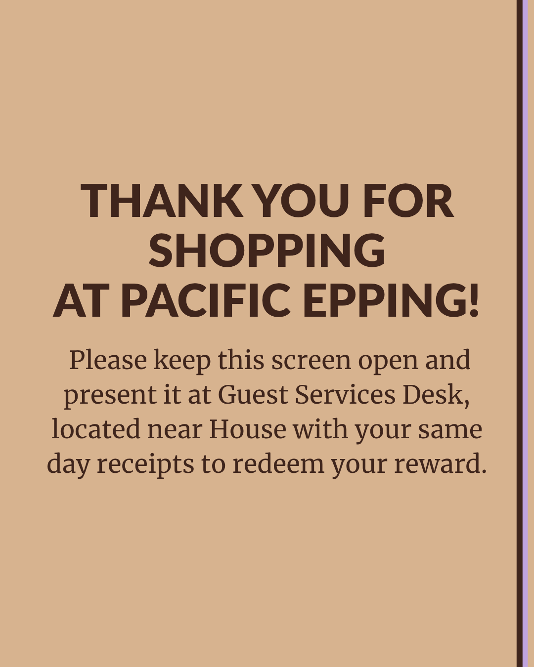 Thank you Spend to Get