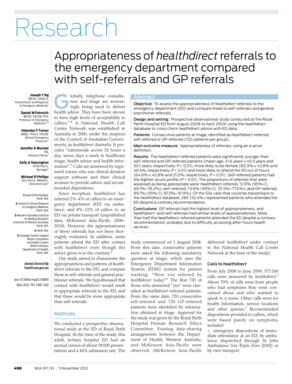 The Medical Journal Australia 2012 Thumbnail cover