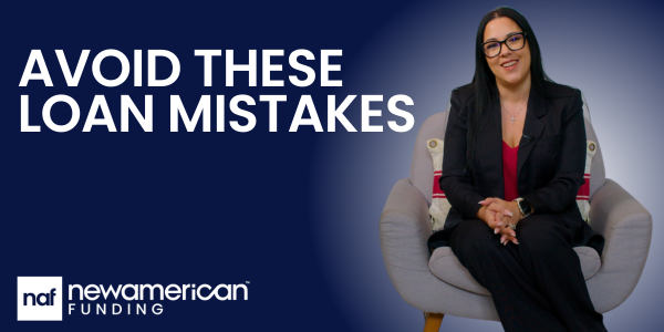 New American Funding Branch Manager Melyssa Caban sits on a chair smiling.