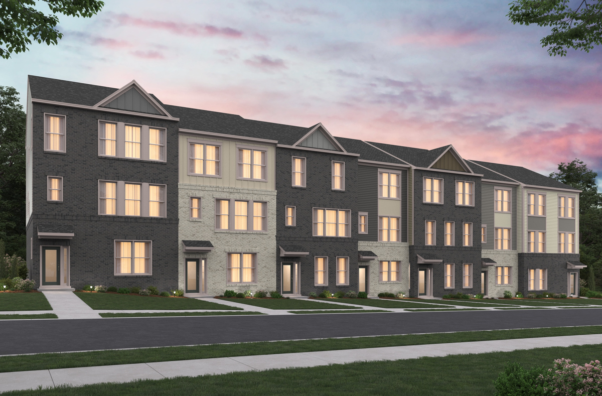 rending of townhome exteriors