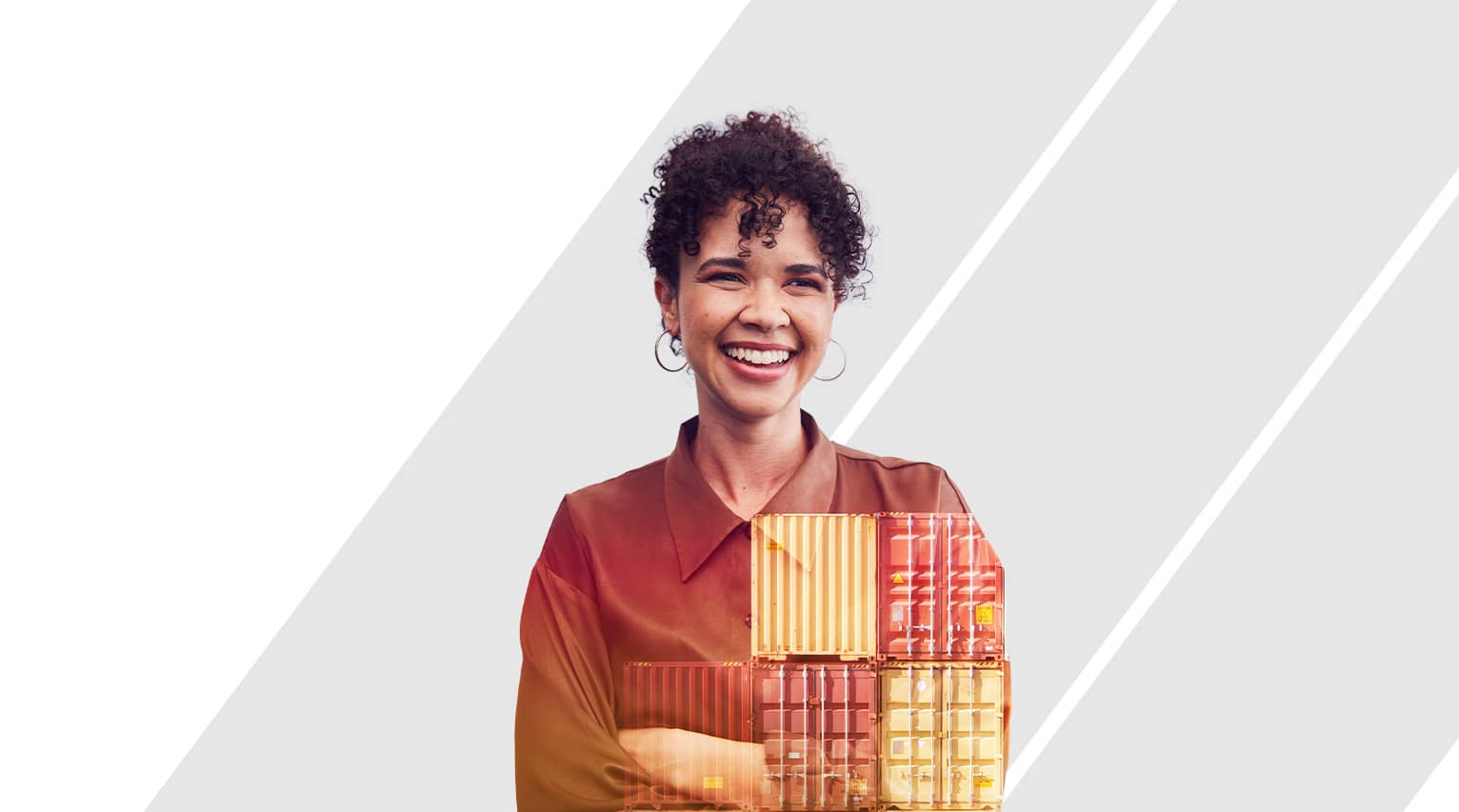 Woman smiling
