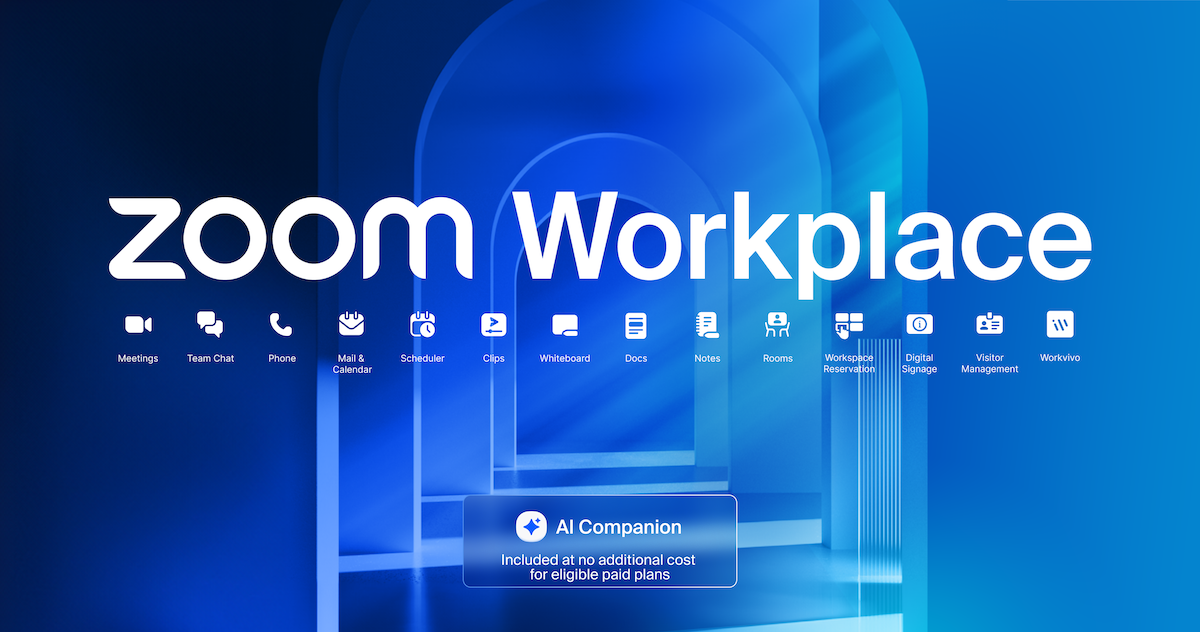 O Zoom Workplace está aqui! Reimagine o trabalho em equipe com sua plataforma de colaboração com tecnologia de IA