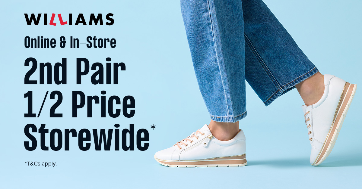 2nd Pair 1/2 Price Storewide!