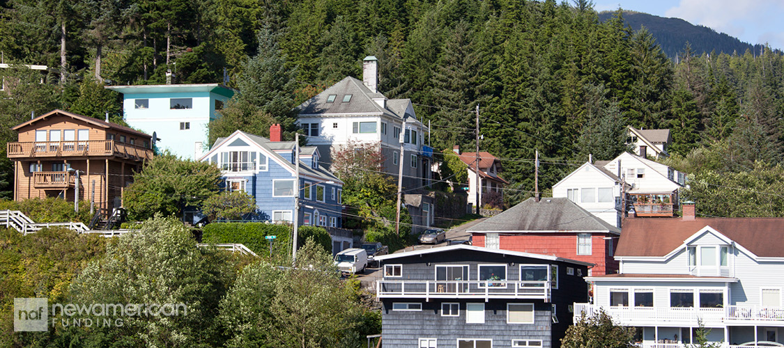 An Alaska reisdential neighborhood
