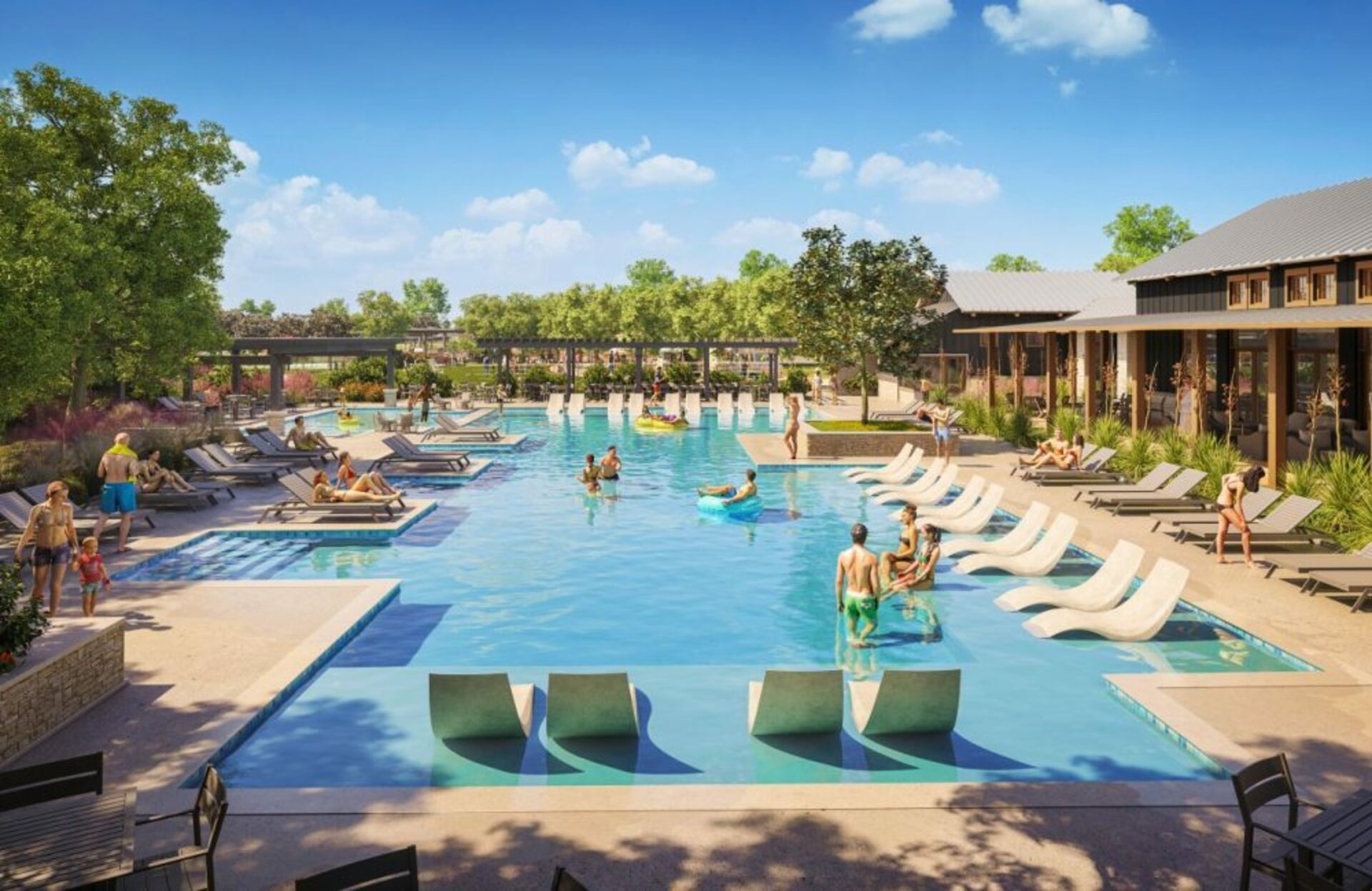 Community Pool Rendering