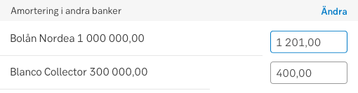 smaller input fields