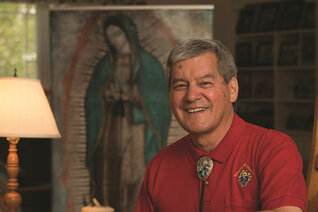 Graydon Nicholas, supreme warden of the Knights of Columbus and a member of the Maliseet First Nation, is pictured at his home in Fredericton, New Brunswick.