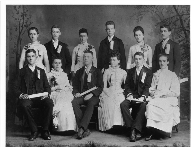 Photograph of young Father McGivney with his classmates.