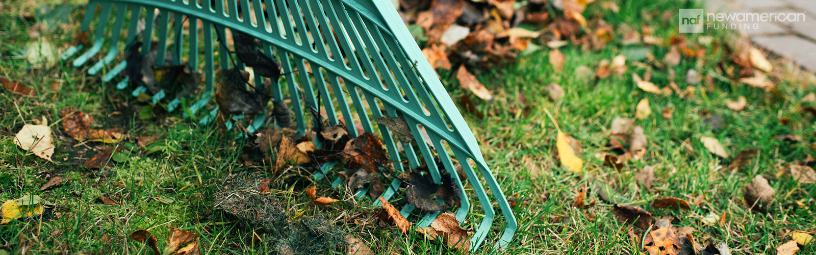 raking leaves