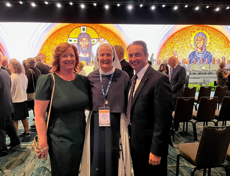 Mother Agnes and Tony Minopoli