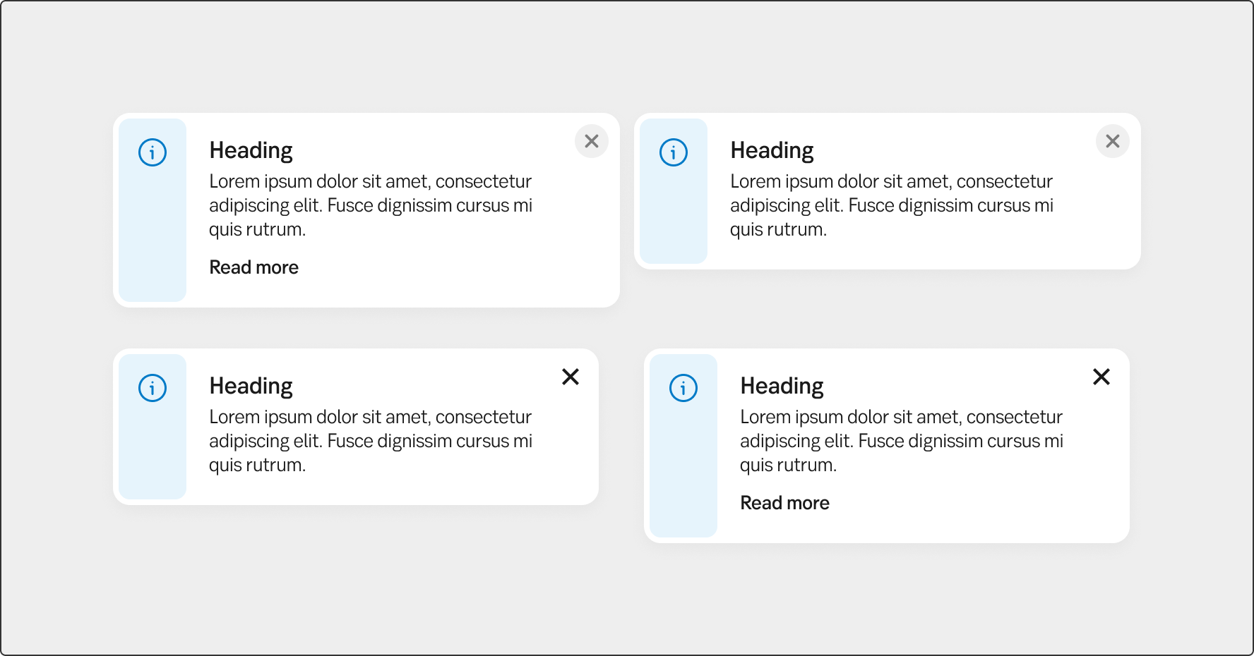 Native information card