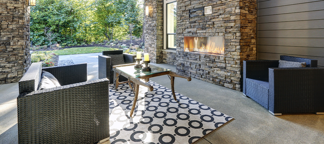 A renovated outdoor space