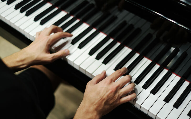 playing piano