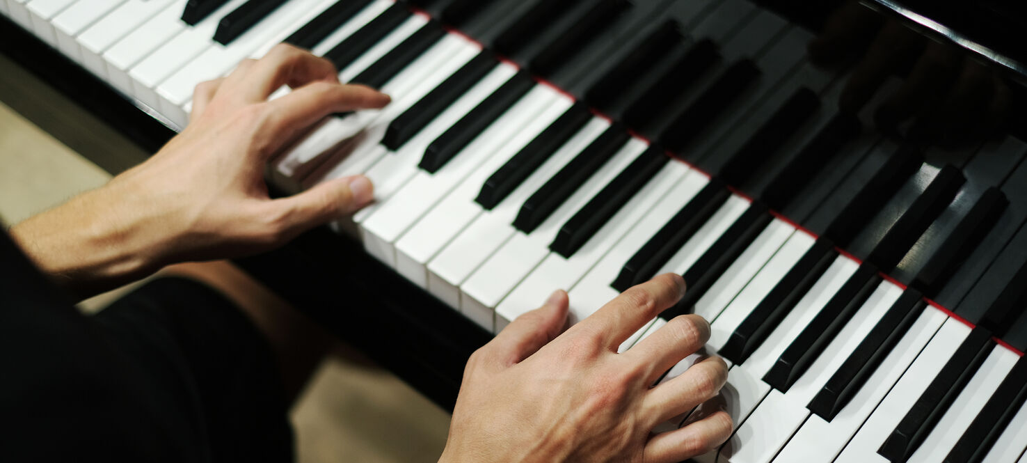 playing piano