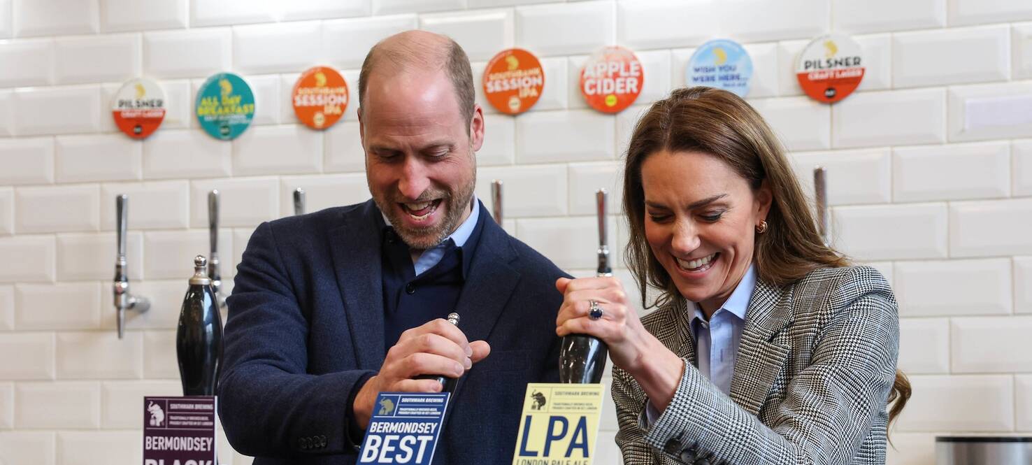 Prince William and Princess Catherine stop along Bermondsey Beer Mile to learn about Southwark’s long history as the center of London’s beer production and the breweries that keep the tradition alive today.