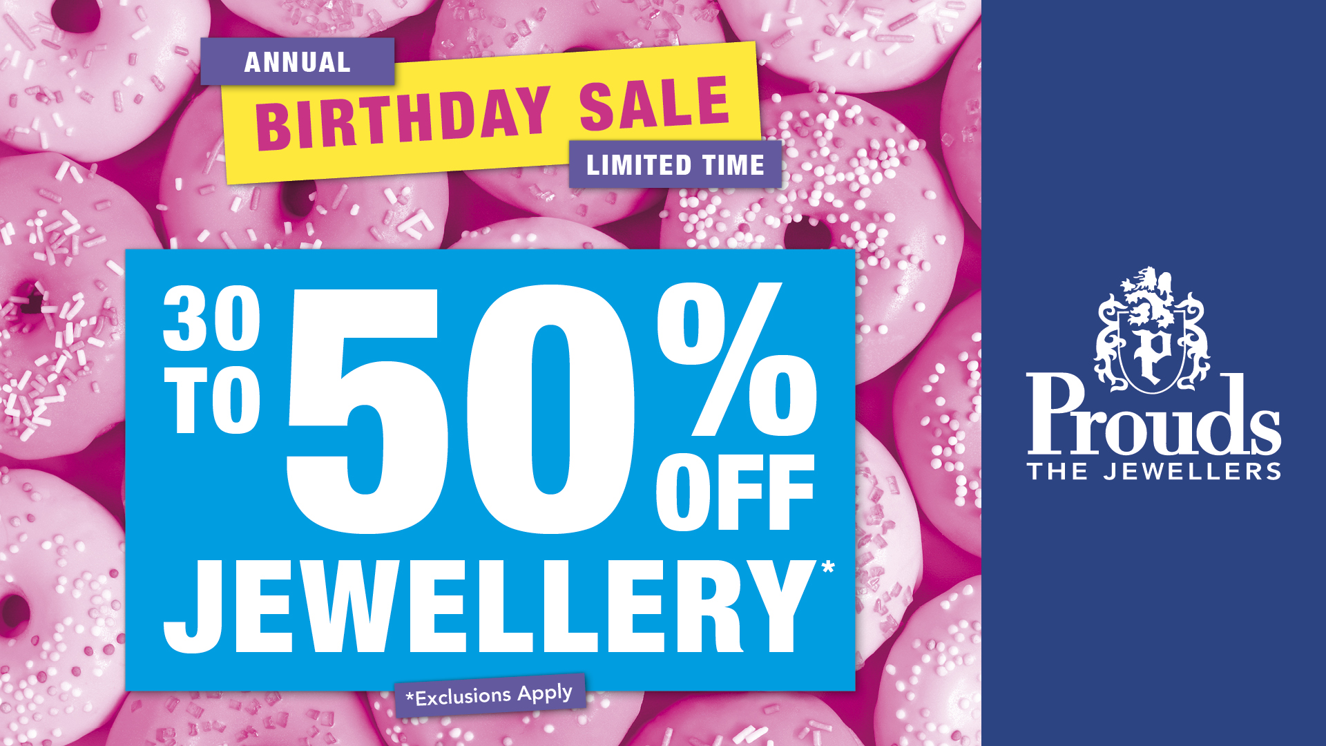 Prouds Birthday Sale