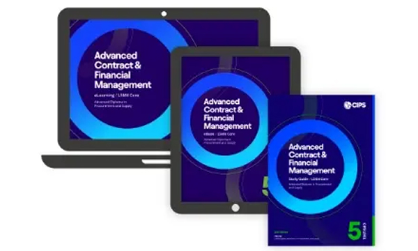 Digital and printed learning materials for Advanced Contract and Financial Management from CIPS