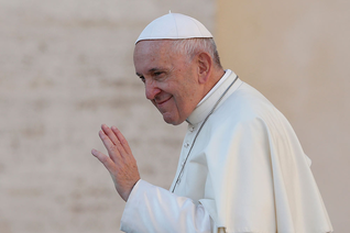 Pope Francis Waving