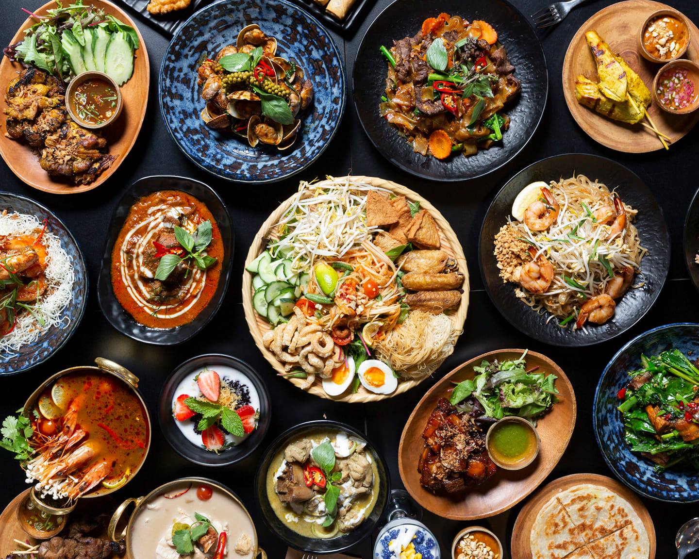 kinm thai menu  in restaurant image