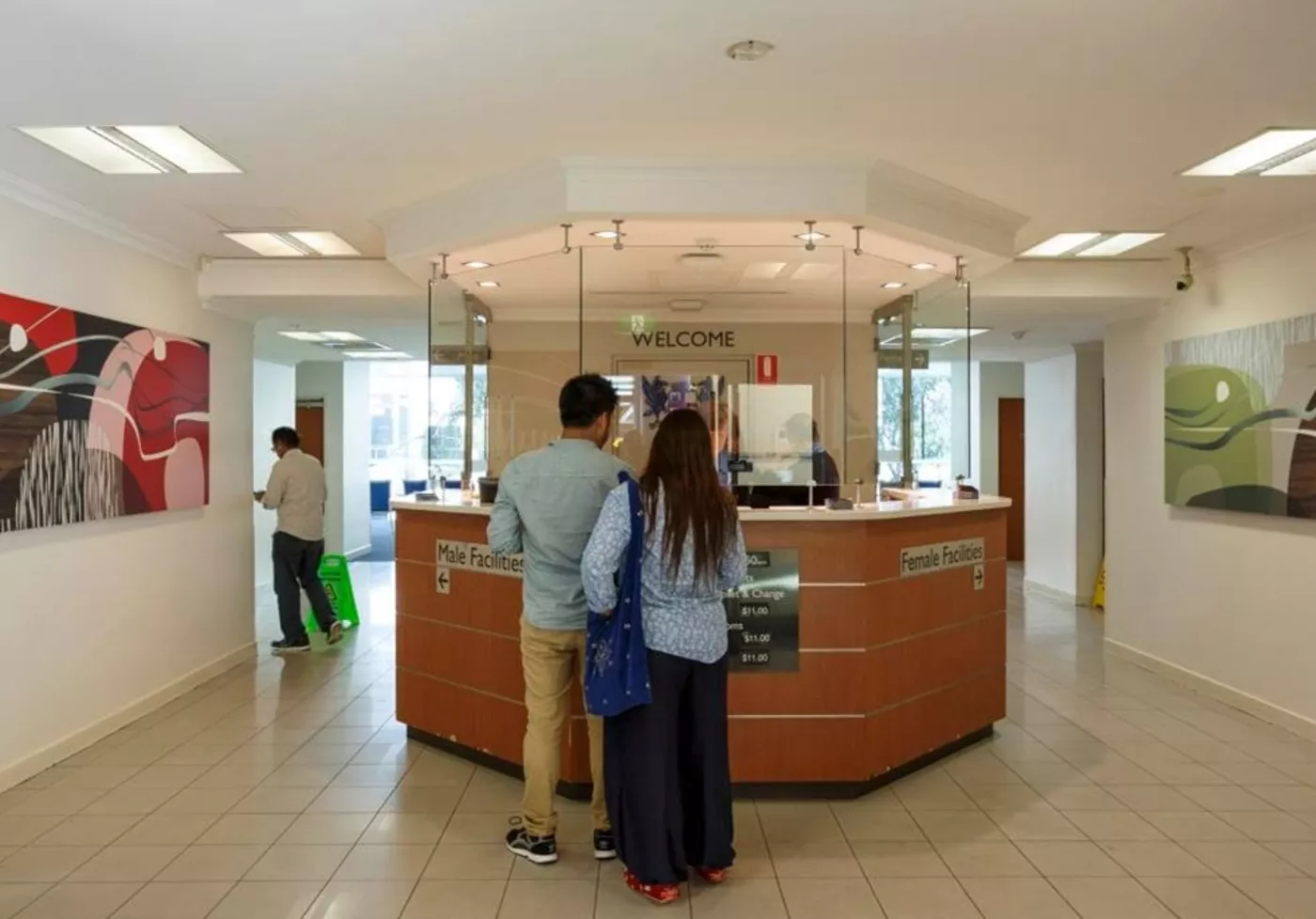 Visitors at the Citiplace Rest Centre